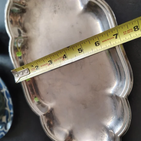 Scalloped Silver Serving Tray - Picture 4 of 6
